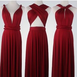 Maxi convertible multi wrap dress